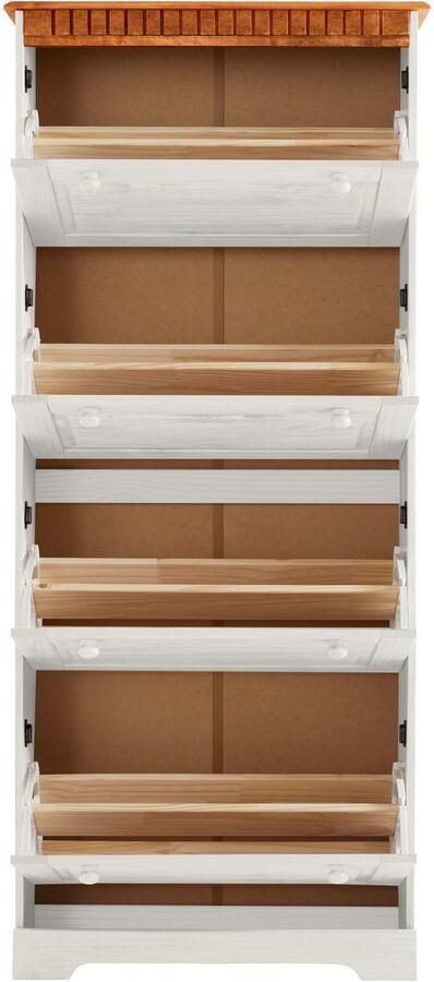 Home affaire Schoenenkast Lisa met 4 kleppen hoogte 172 cm breedte 75 cm - Foto 6