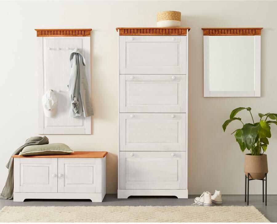 Home affaire Schoenenkast Lisa met 4 kleppen hoogte 172 cm breedte 75 cm