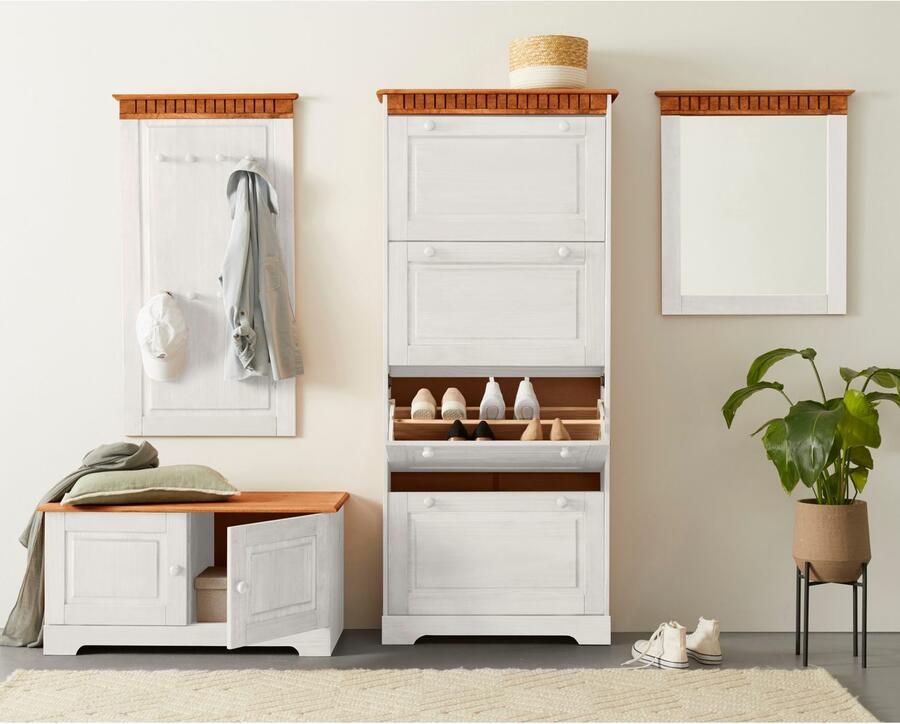 Home affaire Schoenenkast Lisa met 4 kleppen hoogte 172 cm breedte 75 cm - Foto 2