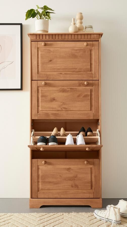 Home affaire Schoenenkast Lisa met 4 kleppen hoogte 172 cm breedte 75 cm - Foto 7