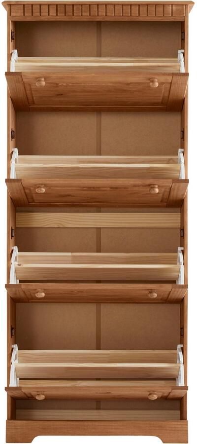 Home affaire Schoenenkast Lisa met 4 kleppen hoogte 172 cm breedte 75 cm - Foto 5