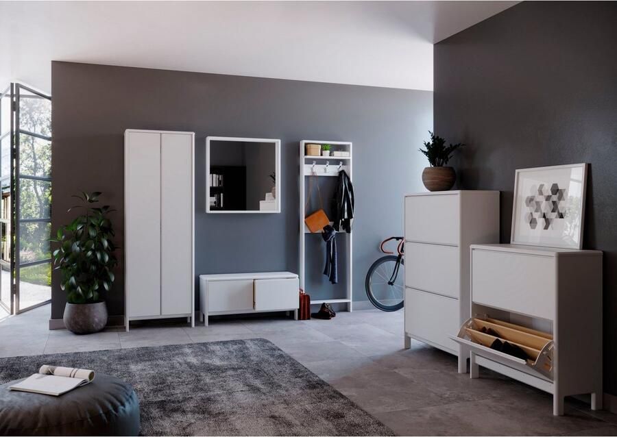 Home affaire Schoenenkast Luven gecertificeerd massief hout met 2 kleppen - Foto 4