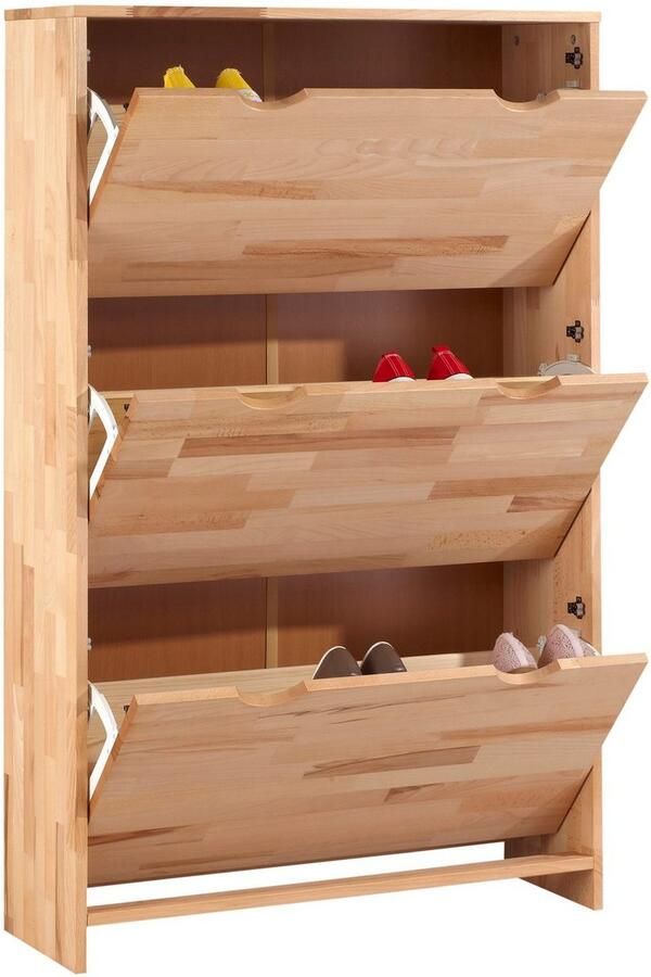 Home affaire Schoenenkast Maximus Hoogte 130 cm met 3 dubbele schoenenvakken - Foto 3