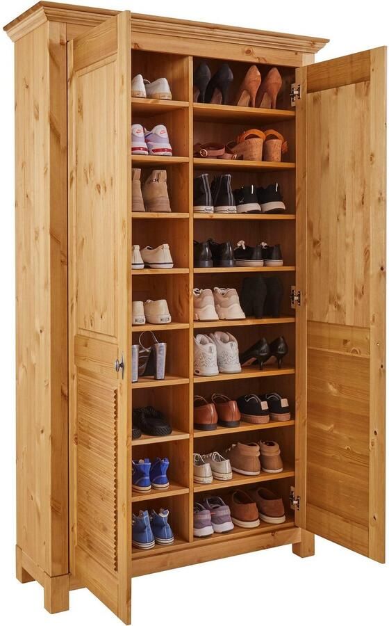 Home affaire Schoenenkast Rauna van massief grenen veel bergruimte - Foto 5