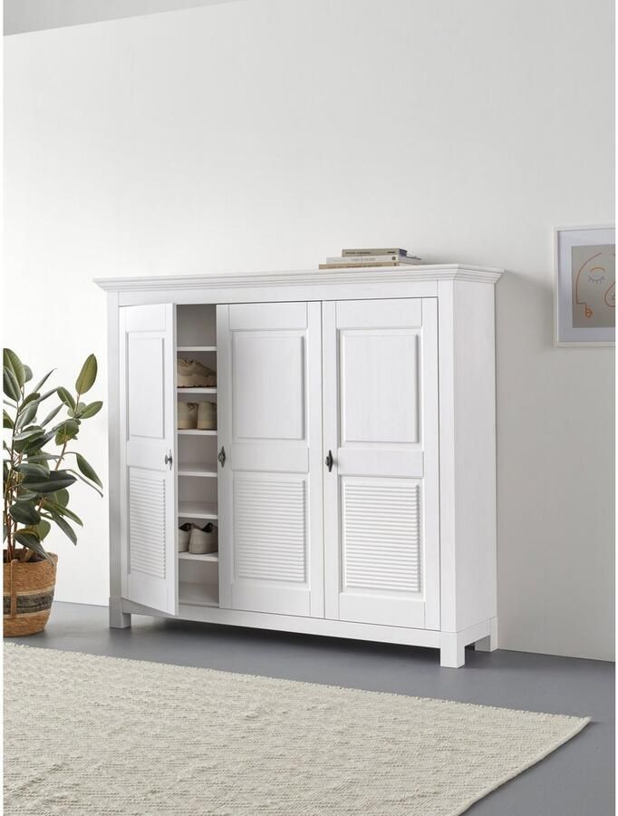 Home affaire Schoenenkast Rauna van massief grenen veel bergruimte - Foto 3