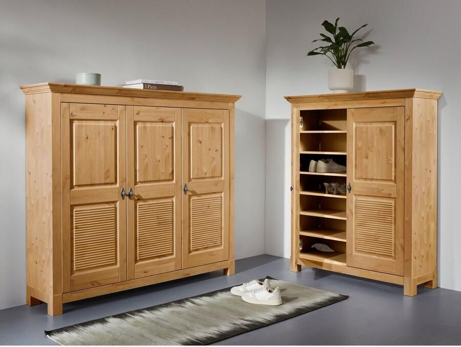 Home affaire Schoenenkast Rauna van massief grenen veel bergruimte - Foto 5