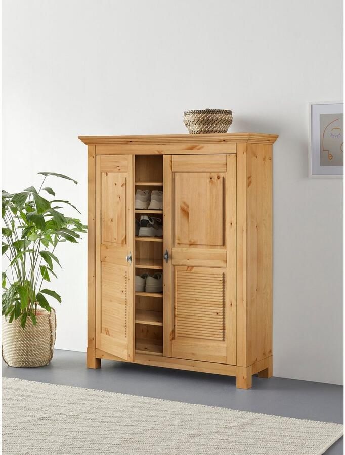 Home affaire Schoenenkast Rauna van massief grenen veel bergruimte - Foto 4