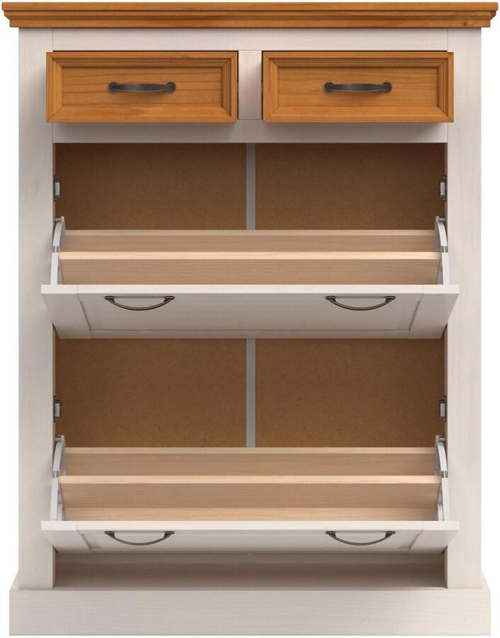 Home affaire Schoenenkast Selma met 2 kleppen en 2 lades breedte 90 cm - Foto 2