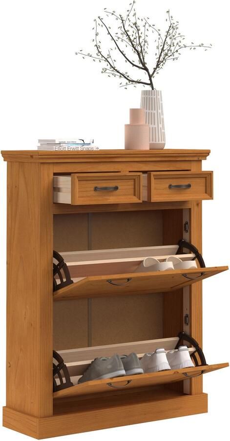 Home affaire Schoenenkast Selma met 2 kleppen en 2 lades breedte 90 cm - Foto 5