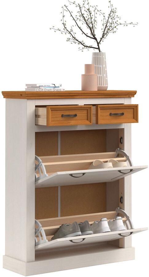 Home affaire Schoenenkast Selma met 2 kleppen en 2 lades breedte 90 cm - Foto 8