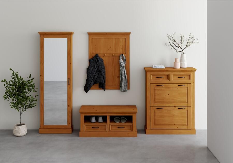 Home affaire Schoenenkast Selma met 2 kleppen en 2 lades breedte 90 cm - Foto 2