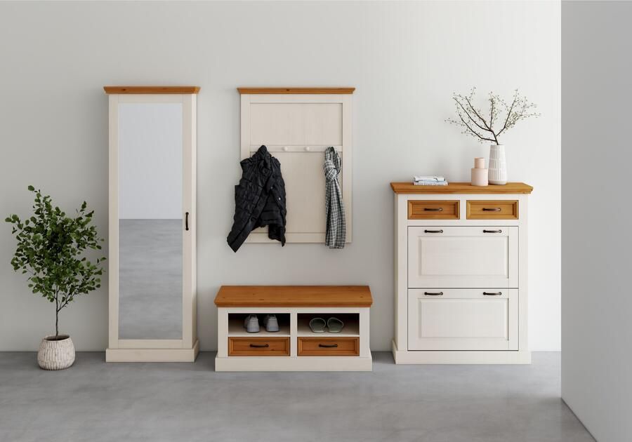 Home affaire Schoenenkast Selma met 2 kleppen en 2 lades breedte 90 cm - Foto 4