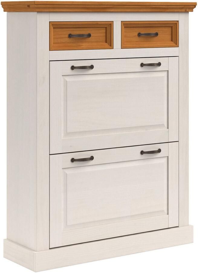 Home affaire Schoenenkast Selma met 2 kleppen en 2 lades breedte 90 cm - Foto 3