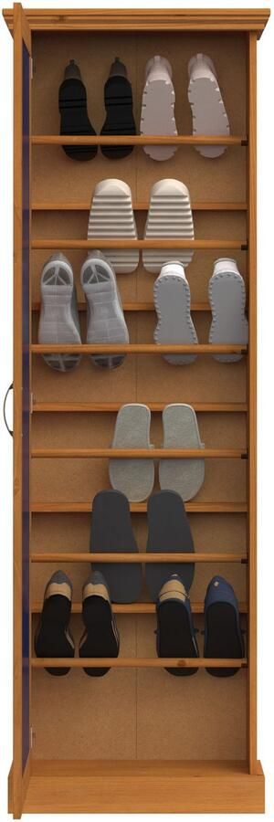 Home affaire Schoenenkast Selma met spiegelt deur en 6 schoenrijen breedte 60 cm hoogte 180 cm - Foto 7
