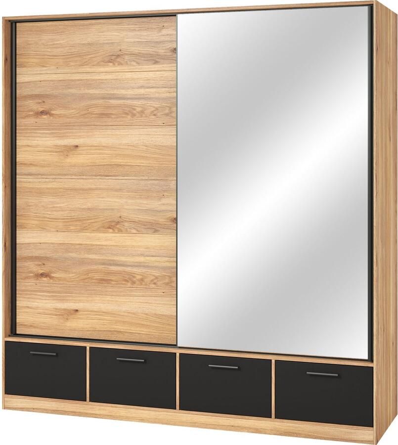 Home affaire Schuifdeurkast Faweza Breedte 200 cm Kledingkast incl. volledige binnenuitrusting - Foto 2