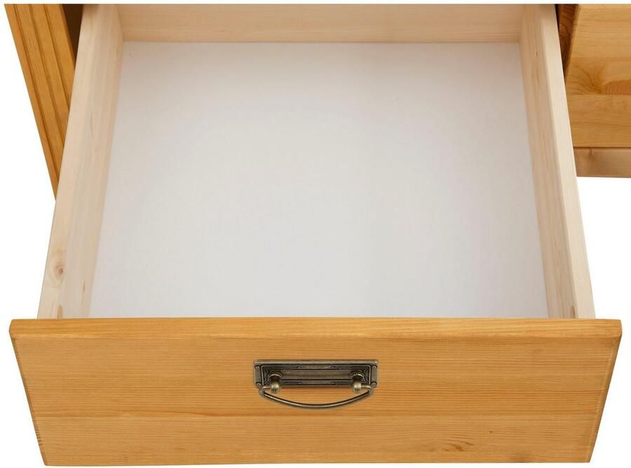 Home affaire Schuifdeurkast Konrad Breedte 111 cm van massief FSC -gecertificeerd dennenhout - Foto 2