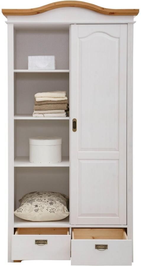 Home affaire Schuifdeurkast Konrad Breedte 111 cm van massief FSC -gecertificeerd dennenhout - Foto 7