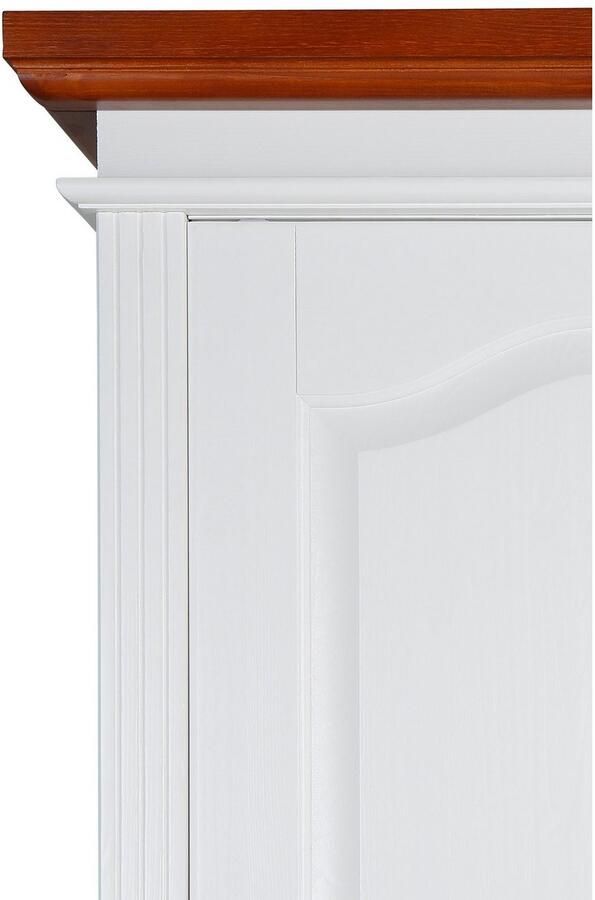 Home affaire Schuifdeurkast Konrad landelijke stijl rustiek met lades + spiegel kassettes massief dennenhout fsc -gecertificeerd messing handgrepen verschillende varianten - Foto 10