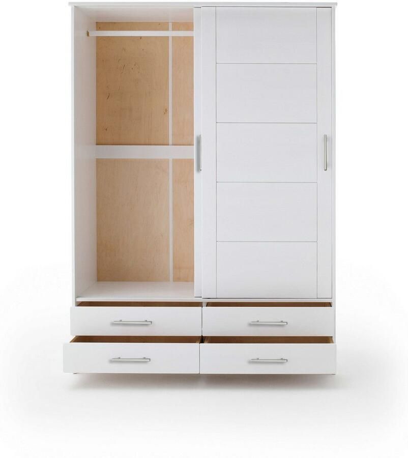 Home affaire Schuifdeurkast Progress hoogwaardige kast met lades en planken Kledingkast met interne indeling FSC-gecertificeerd massief hout (1 stuk) - Foto 2