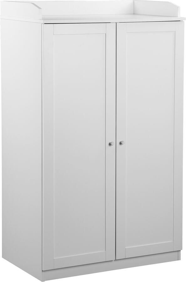 Home affaire Secretaire Aalborg PC-kast in landelijke stijl toetsenborduitgang opbergruimte 80x134 5 cm - Foto 1