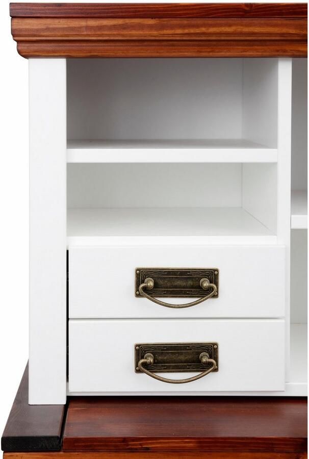 Home affaire Secretaire Konrad Bureau van massief hout met veel opbergruimte B89 x H122 cm - Foto 7