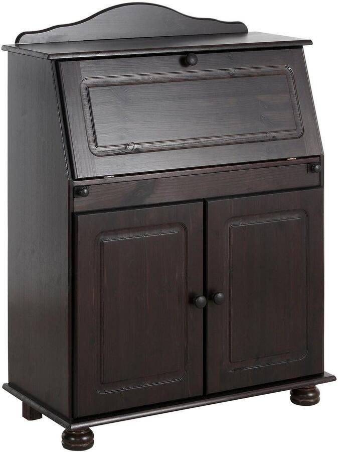 Home affaire Secretaire Mette bureau in landhuisstijl gemaakt van massief hout breedte 82 cm - Foto 6