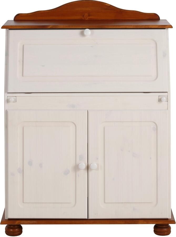 Home affaire Secretaire Mette bureau in landhuisstijl gemaakt van massief hout breedte 82 cm - Foto 10