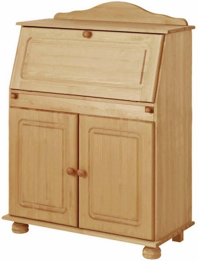 Home affaire Secretaire Mette bureau in landhuisstijl gemaakt van massief hout breedte 82 cm - Foto 5