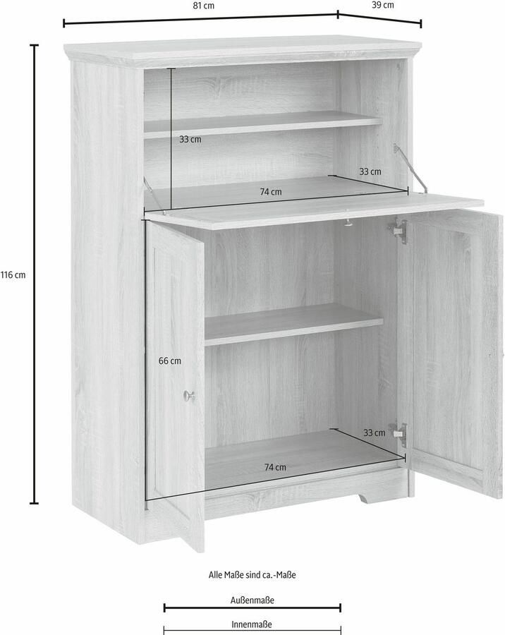 Home affaire Secretaire Nanna in moderne landelijke stijl - Foto 3