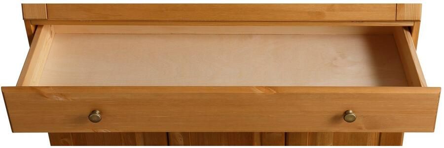 Home affaire Secretaire Rosi in landelijke stijl Bureau van massief hout met vitrine in 2 breedtes - Foto 10