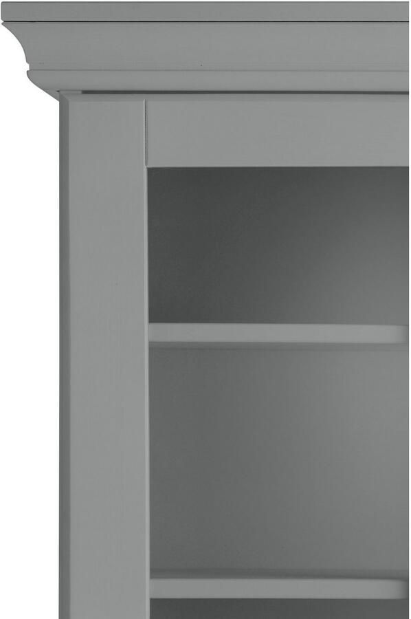 Home affaire Secretaire Rosi in landelijke stijl Bureau van massief hout met vitrine in 2 breedtes - Foto 5