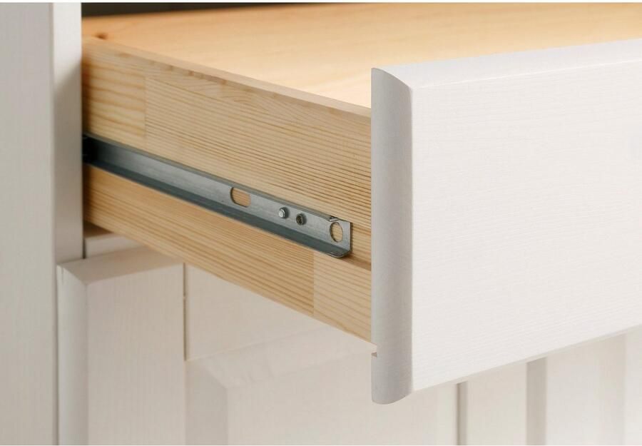 Home affaire Secretaire Rossi gemaakt van massief dennenhout variabel verstelbare inlegplanken breedte 97 cm - Foto 4