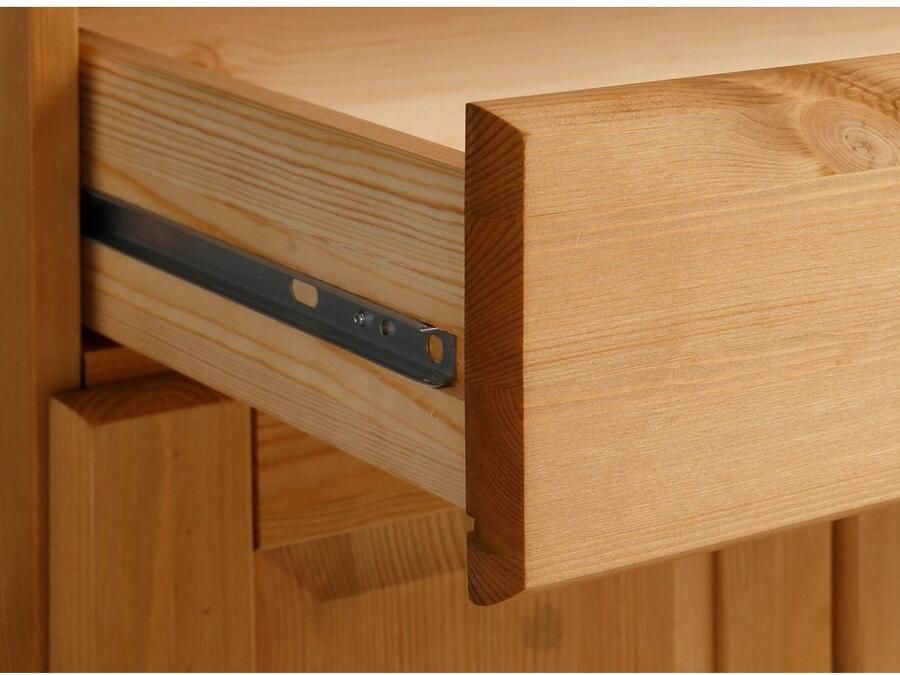 Home affaire Secretaire Rossi gemaakt van massief dennenhout variabel verstelbare inlegplanken breedte 97 cm - Foto 5