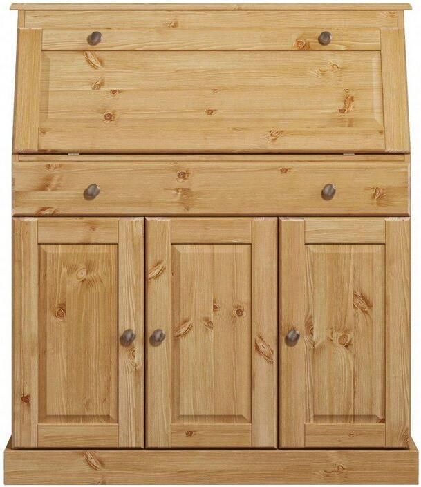 Home affaire Secretaire Rossi gemaakt van massief dennenhout variabel verstelbare inlegplanken breedte 97 cm - Foto 7