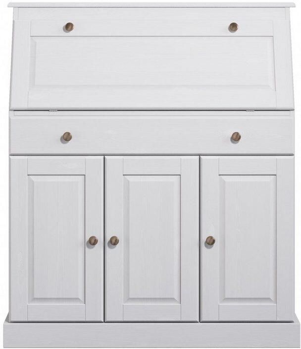 Home affaire Secretaire Rossi gemaakt van massief dennenhout variabel verstelbare inlegplanken breedte 97 cm - Foto 7