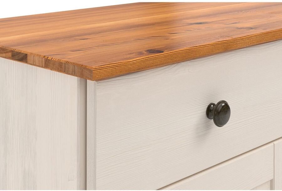 Home affaire Sidetable Alby2 Met 2 deuren 2 lades en metalen grepen breedte 85 cm - Foto 2