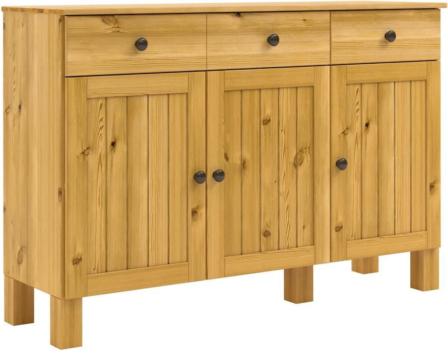 Home affaire Sidetable Alby2 Met 3 deuren 3 lades en metalen grepen breedte 125 cm - Foto 7