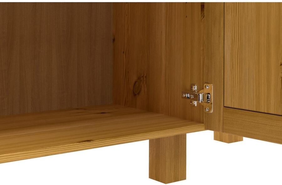 Home affaire Sidetable Alby2 Met 3 deuren 3 lades en metalen grepen breedte 125 cm - Foto 4