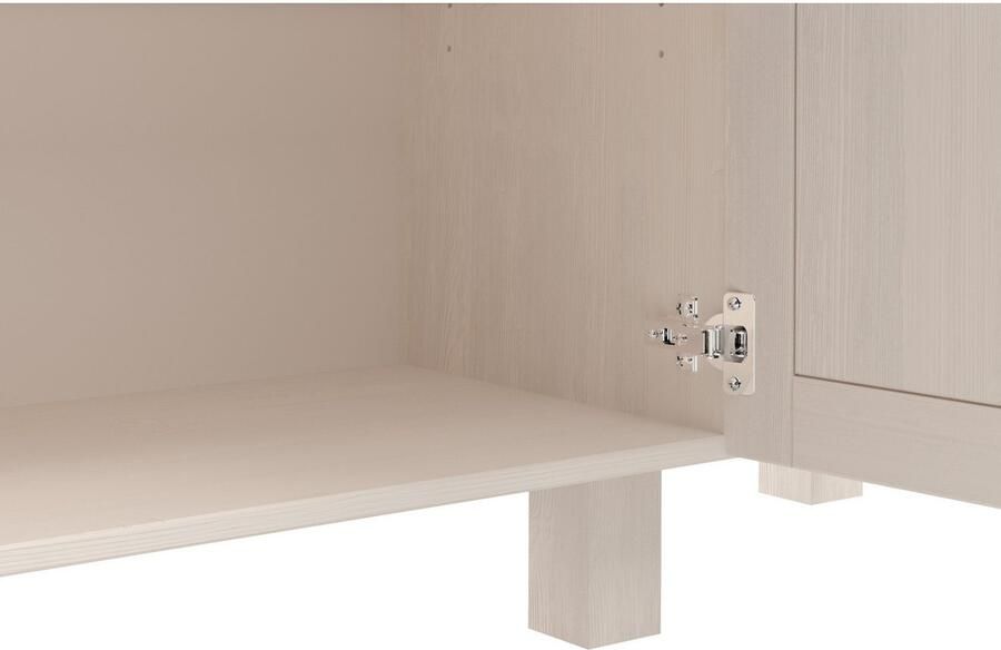 Home affaire Sidetable Alby2 Met 3 deuren 3 lades en metalen grepen breedte 125 cm - Foto 4