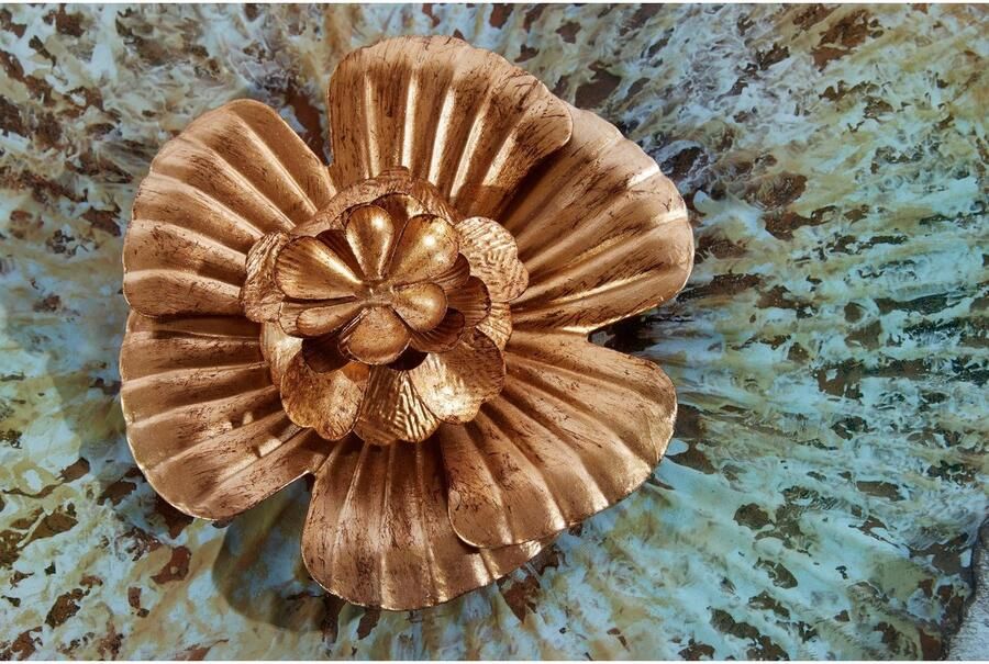 Home affaire Sierobject voor aan de wand Bloemen Wanddecoratie van metaal bestaand uit 7 bloemen - Foto 6