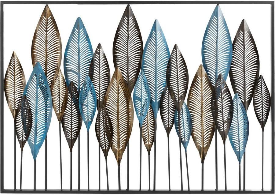 Home affaire Sierobject voor aan de wand Veer Wanddeco wanddecoratie van metaal motief veren woonkamer - Foto 4