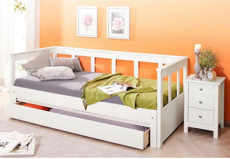 Home affaire Slaapbank AIRA kinderbed gastenbed Skandi-design lade optioneel met uittrekbare slaapruimte ideaal voor de jeugd- of logeerkamer - Foto 3