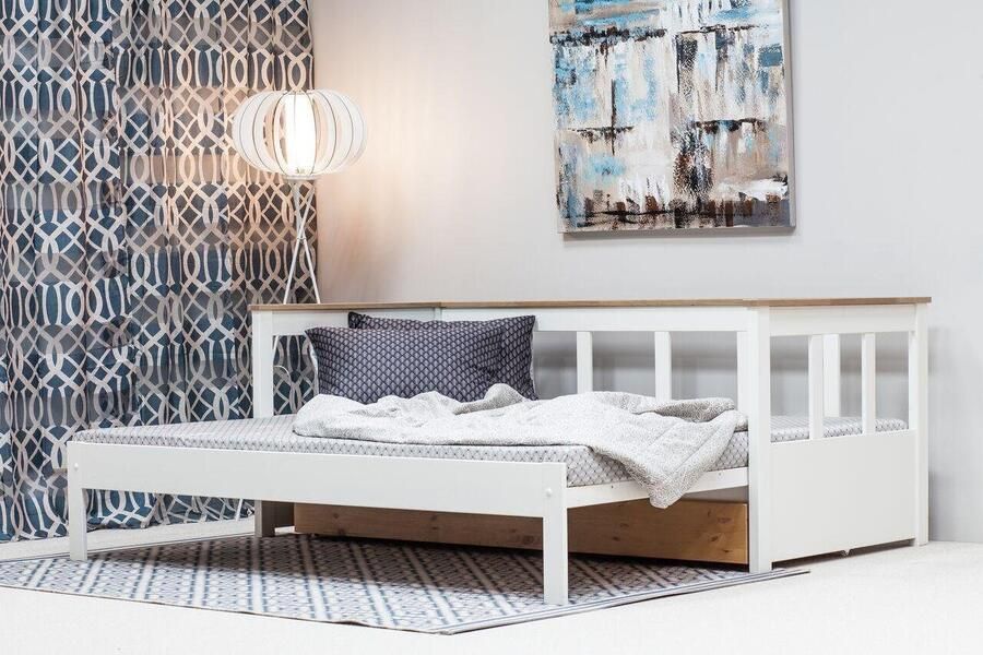 Home affaire Slaapbank AIRA kinderbed gastenbed Skandi-design lade optioneel met uittrekbare slaapruimte ideaal voor de jeugd- of logeerkamer - Foto 3