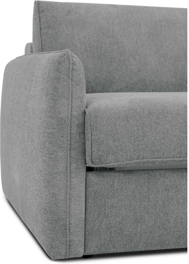 Home affaire Slaapbank Bergamons 2-zits met doorlopende slaapfunctie inclusief pocketveringmatras lattenbodem