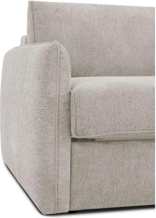 Home affaire Slaapbank Bergamons 2-zits met doorlopende slaapfunctie inclusief pocketveringmatras lattenbodem