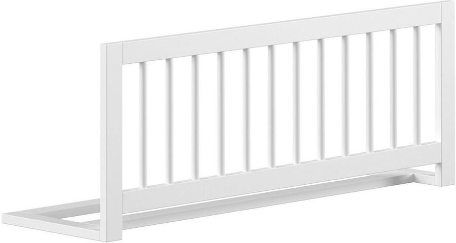 Home affaire Slaapbank Forrest 90 200 van massief beukenhout stevig gebouwd wit gelakt met spijlenrand valbeveiliging aan de voorkant zonder of met bedlade - Foto 4