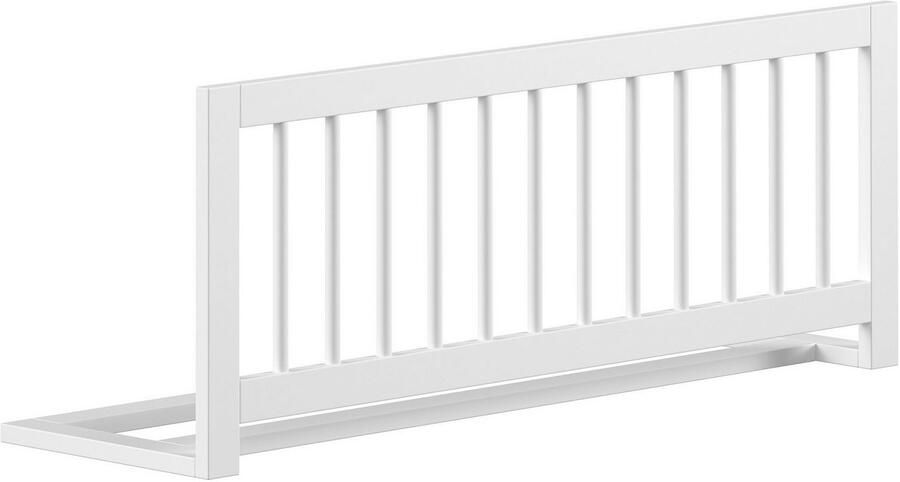 Home affaire Slaapbank Forrest 90 200 van massief beukenhout stevig gebouwd wit gelakt met spijlenrand valbeveiliging aan de voorkant zonder of met bedlade - Foto 3