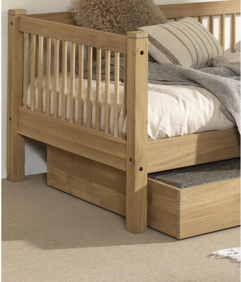 Home affaire Slaapbank Forrest 90 200 van massief eikenhout geoliede oppervlakte stevig gebouwd