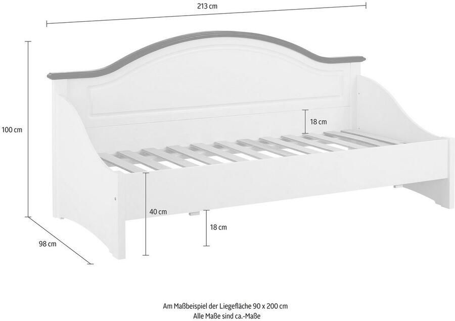 Home affaire Slaapbank Konrad van massief fsc -gecertificeerd grenen