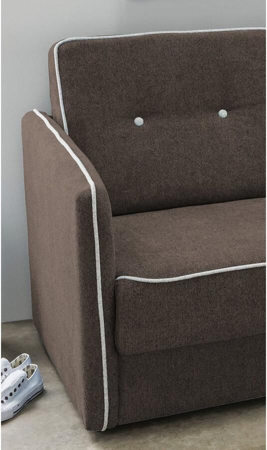 Home affaire Slaapbank Merina met tweedelige slaapfunctie lade naar voren binnenvering - Foto 6